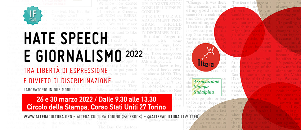 IF – HATE SPEECH E GIORNALISMO 2022